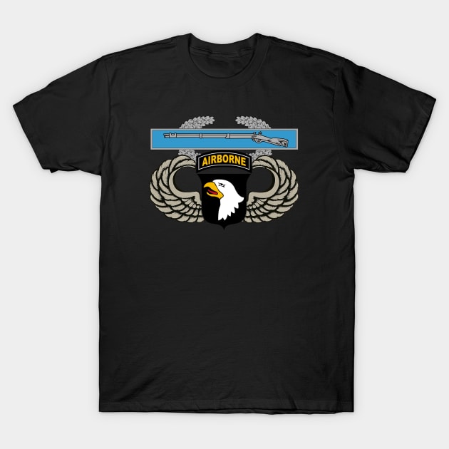 101st Airborne Division Combat Infantryman Badge Mens T-Shirt by floridadori